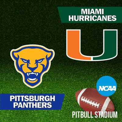 NCAA - Pittsburgh Panthers at Miami Hurricanes Football