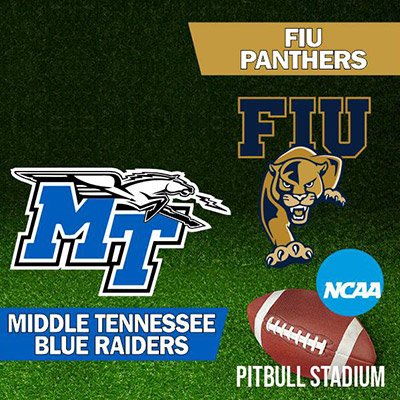 NCAA - Middle Tennessee Blue Raiders at FIU Panthers Football