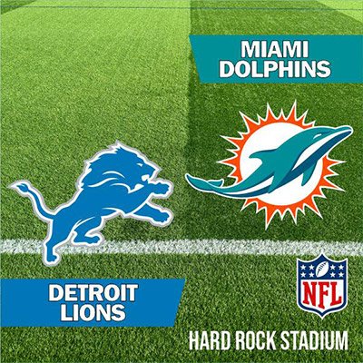 NFL - Detroit Lions at Miami Dolphins
