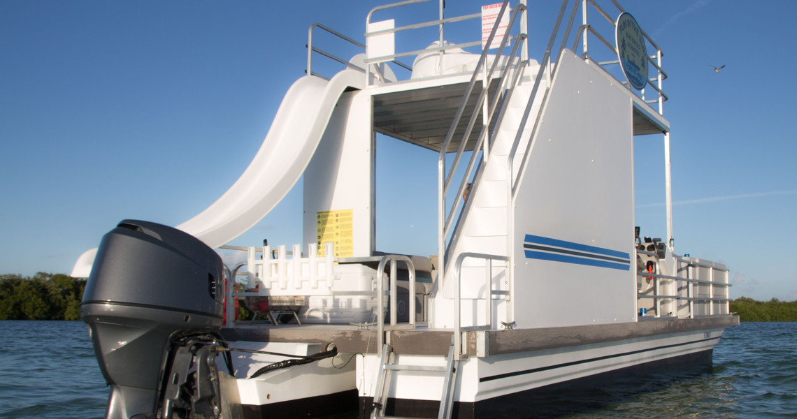 30 Ft Double Decker Saltwater Pontoon Boat — Key West