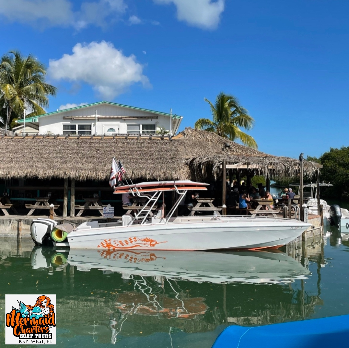 Geiger Key Lunch at Fish Camp Restaurant & Boca Chica Sandbar Stop — Key West