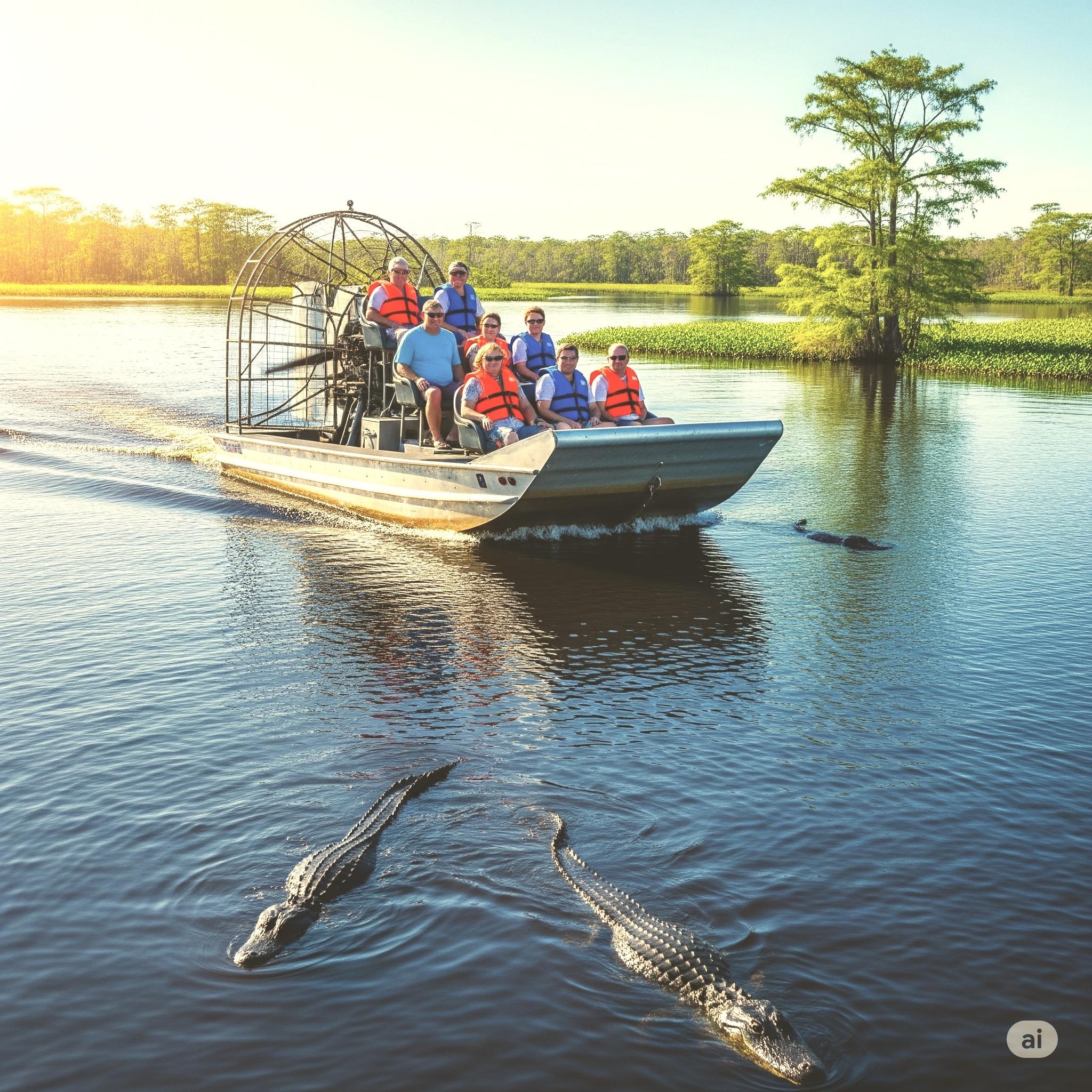 from Miami: Everglades Airboat & Wildlife Show with round-trip transport