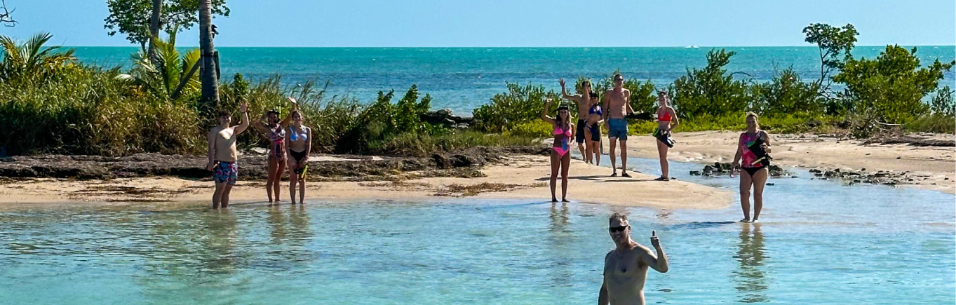 Sandbar at our Private Island — Marathon