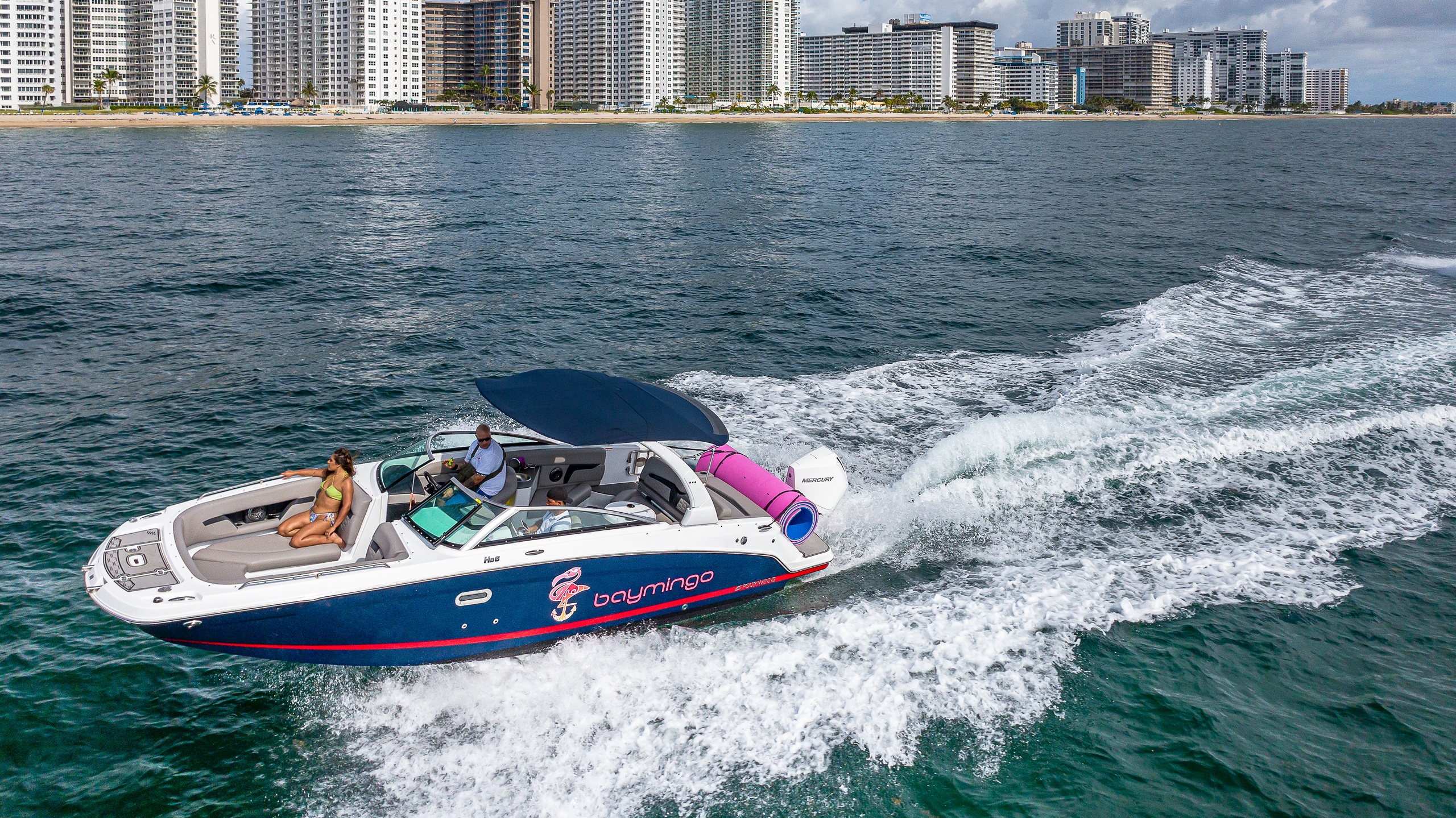Spacious Private Boat Rental | Four Winns 27 ft | Up to 12 Guests — Fort Lauderdale