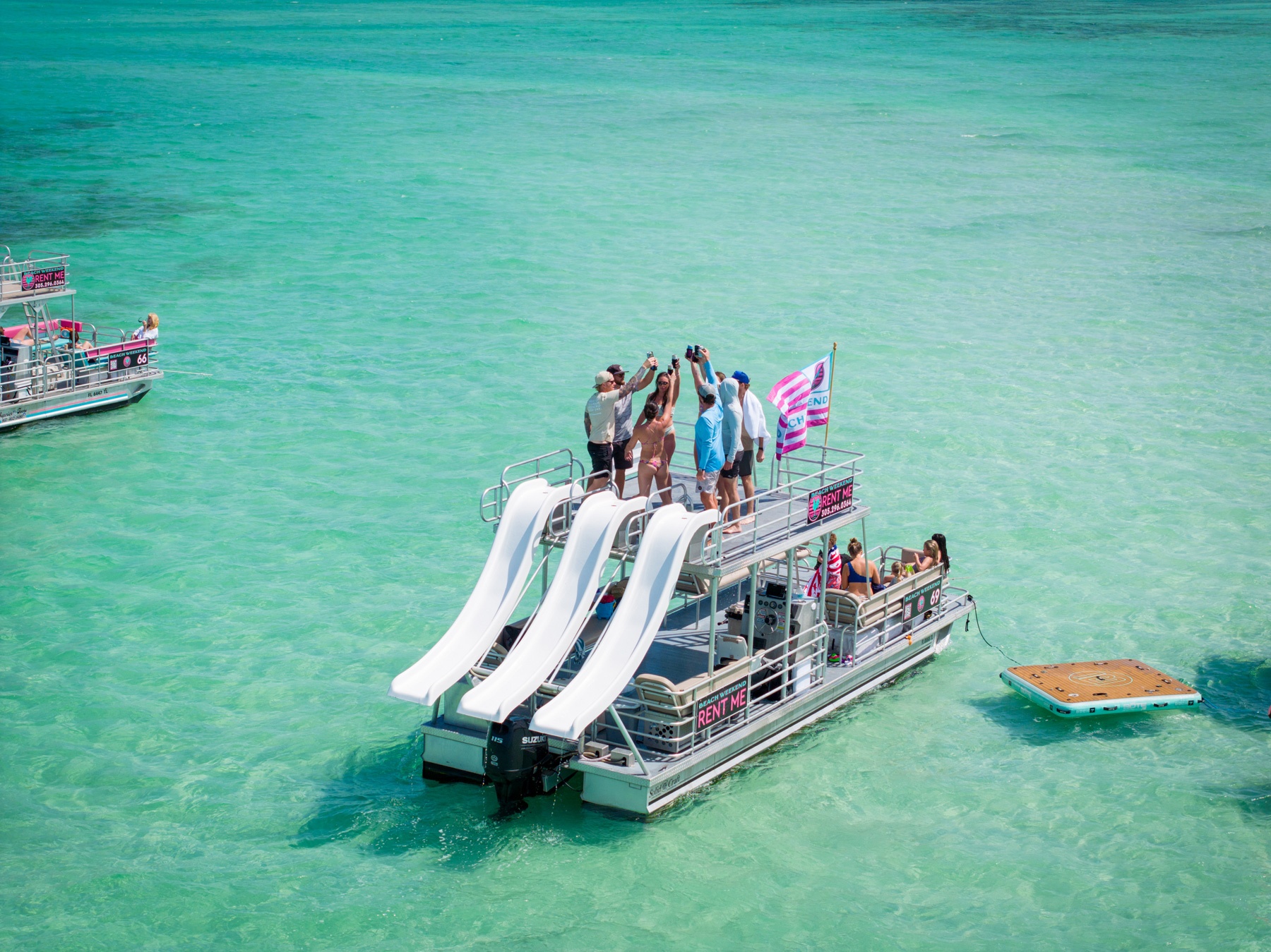 13 Passenger Double Decker with Slides - 30'