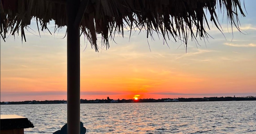 Fort Myers Boathouse Tiki  Sunset