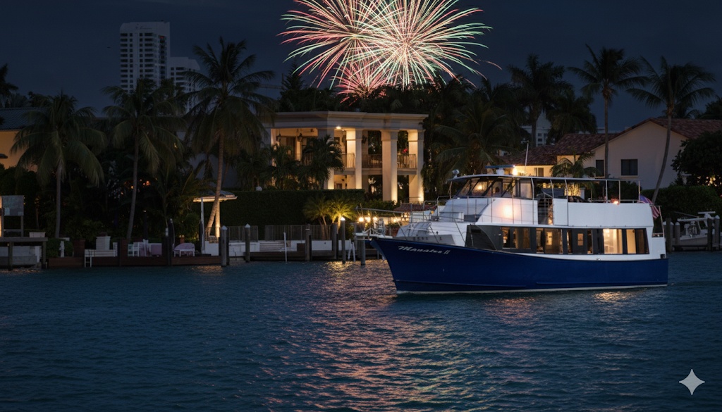 Fourth of July Cruise - Fireworks Party on the Manatee II Cruise! — Miami