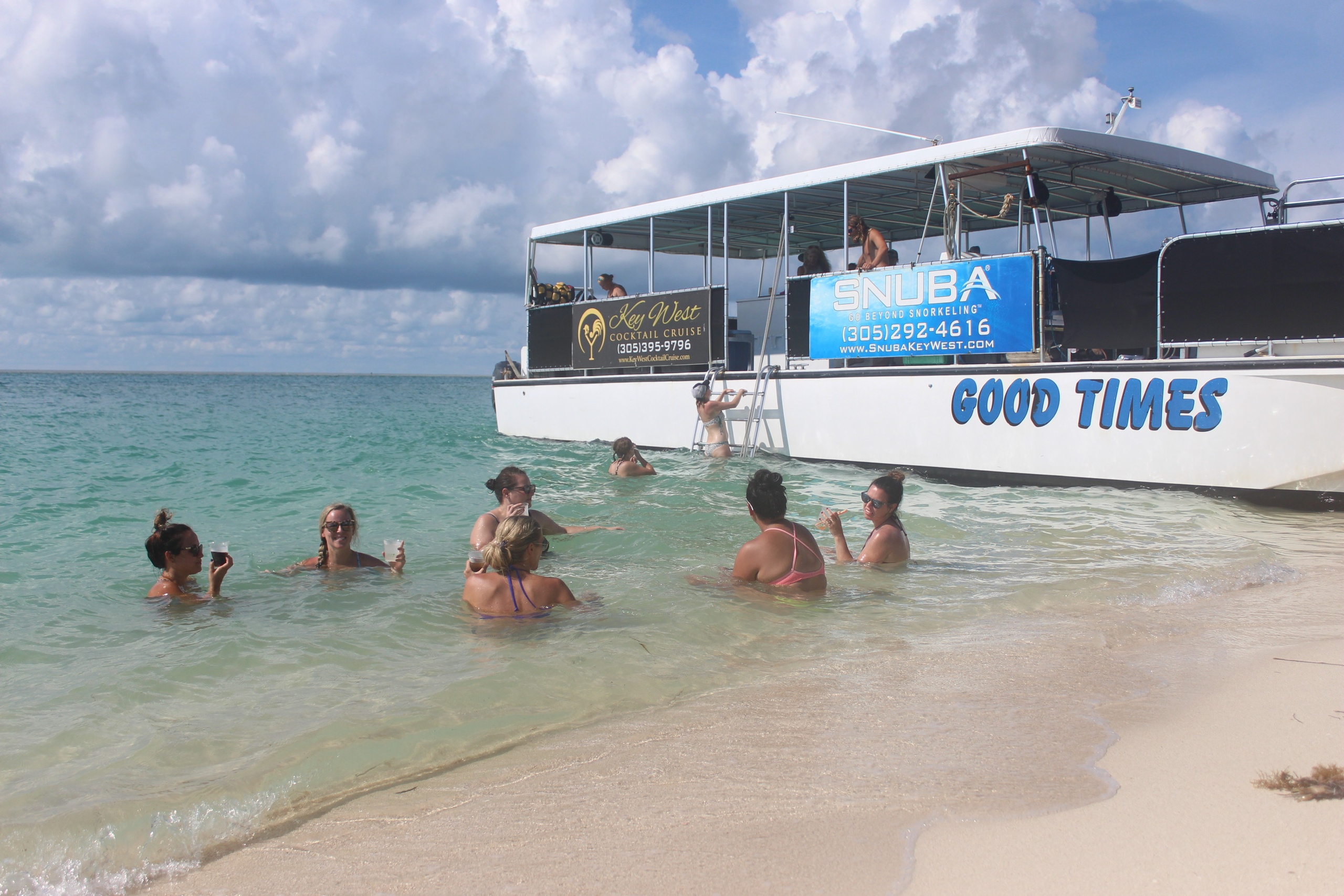 Sandbar Half Day Private Charter aboard "Good Times" 47' Cooper Marine Power Cat — Key West