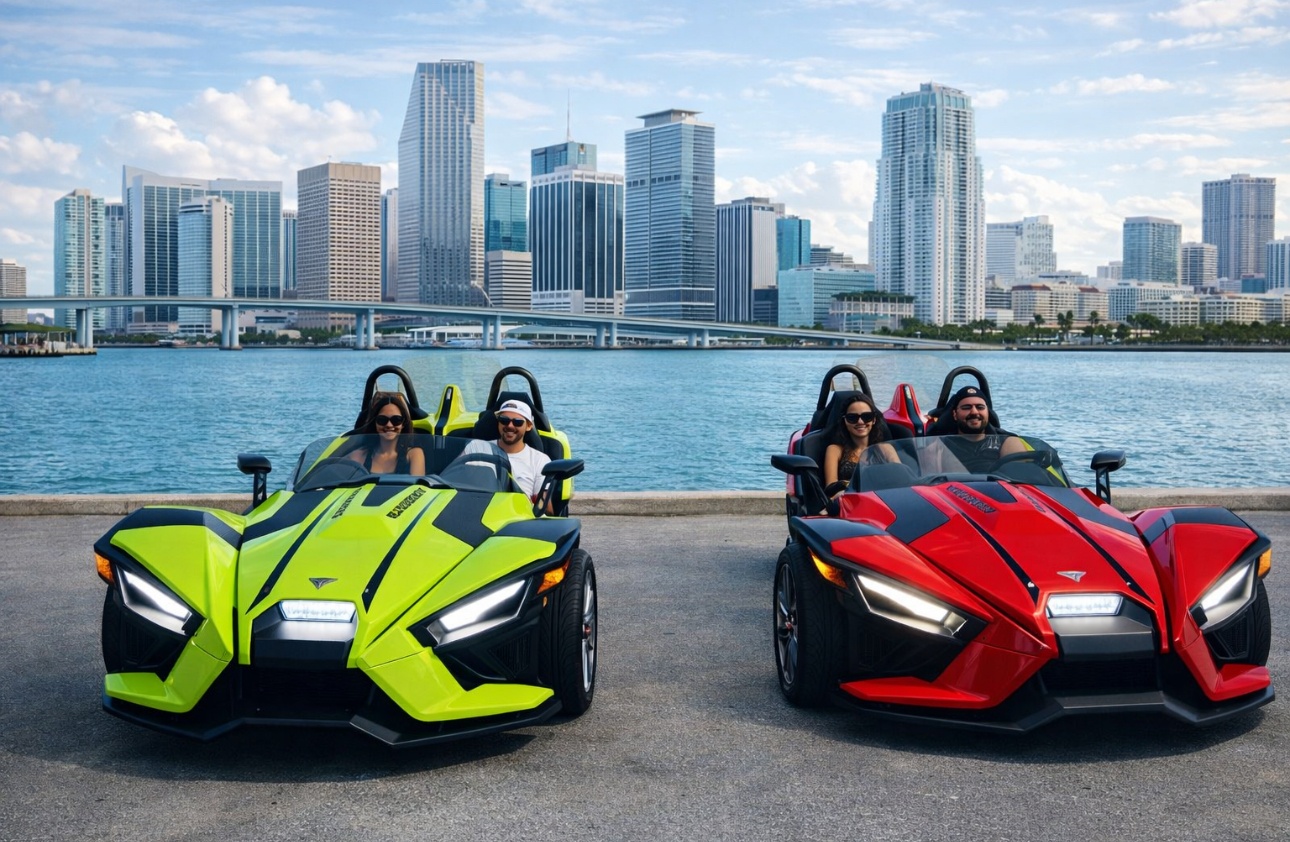 Slingshot Polaris Rental with One Hour FREE — Miami Beach