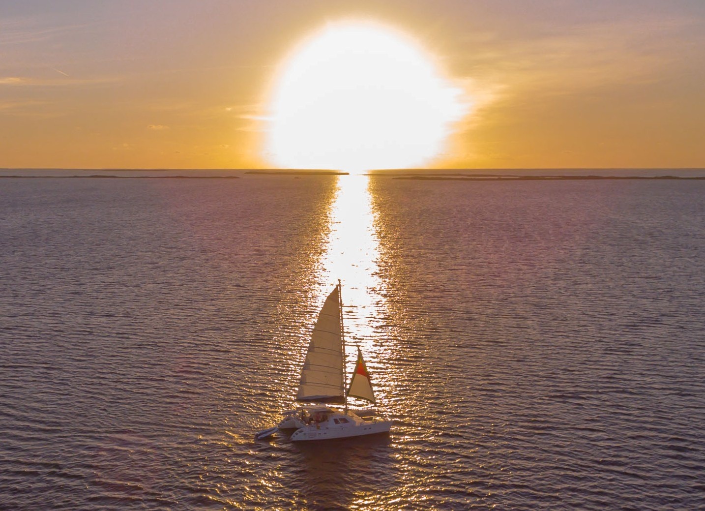 4 hr Sunset Sail - 37' Catamaran "Extra time for activities!" — Key Largo