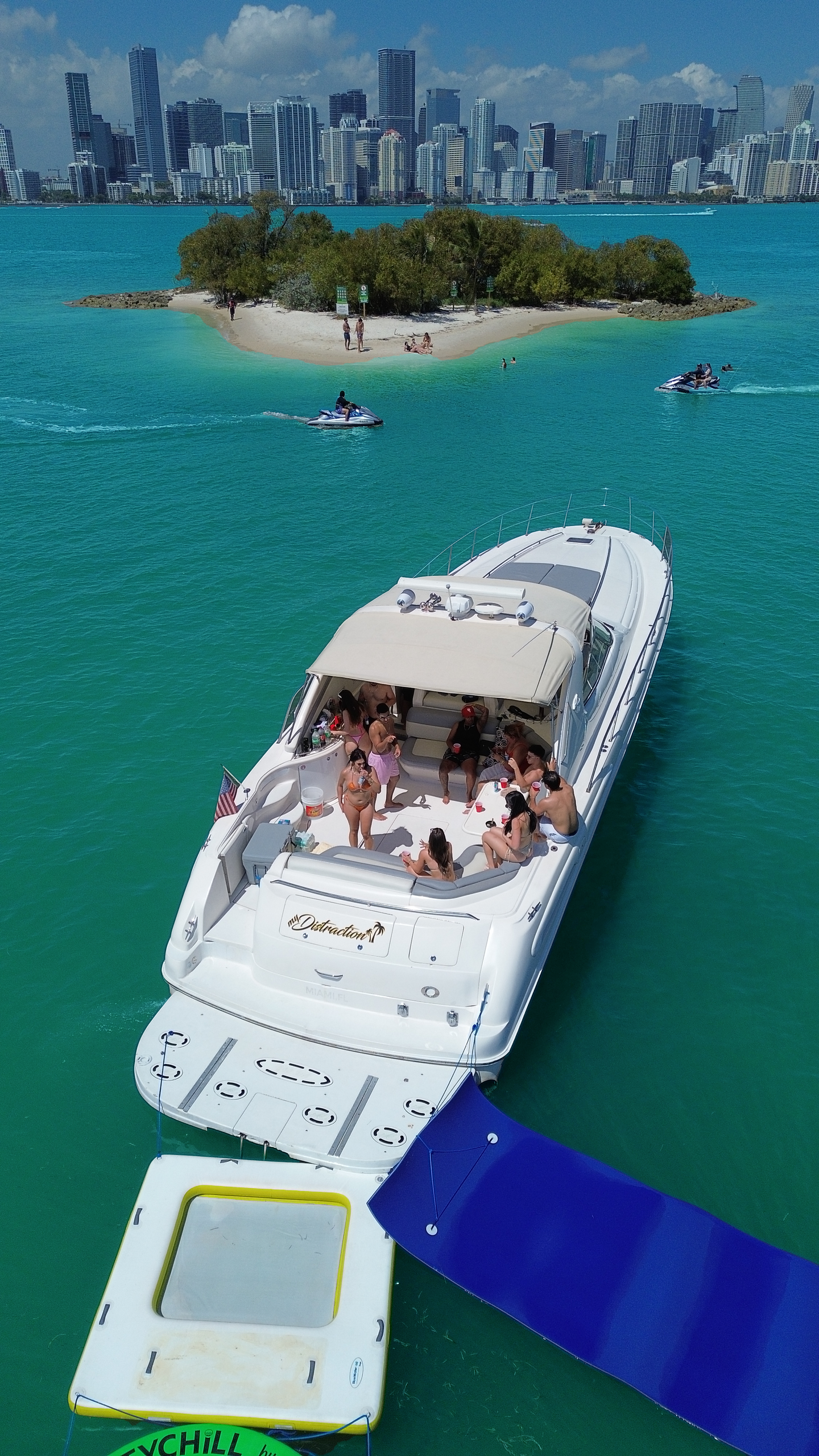 My Distraction 60' Yacht - Daytime — Miami