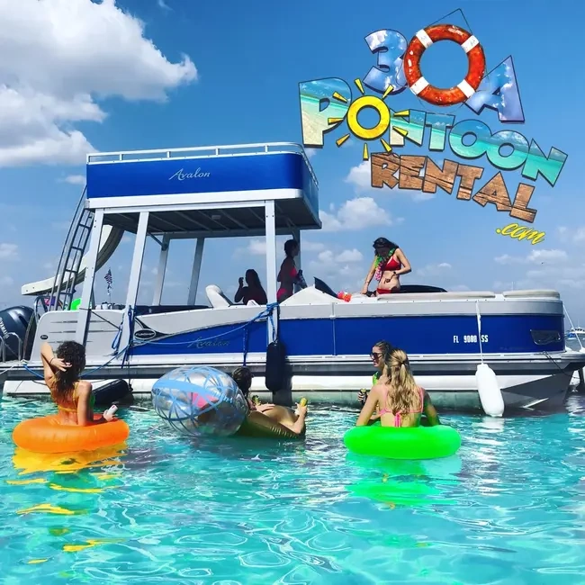 Double Decker Pontoon with Slide