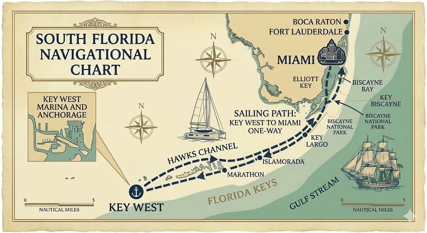 Key West to Miami