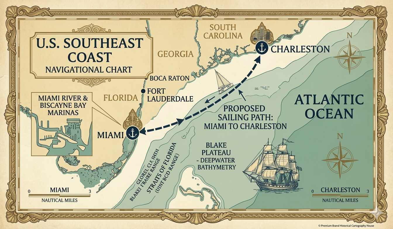 Miami to Charleston, SC — Miami